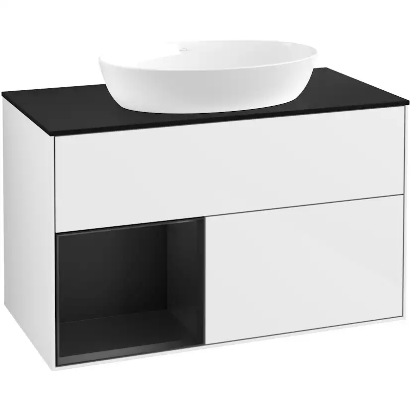 Tvättställsskåp Villeroy & Boch Finion med 2 Lådor Hylla och Bänkskiva för Fristående Tvättställ från Artis & Collaro