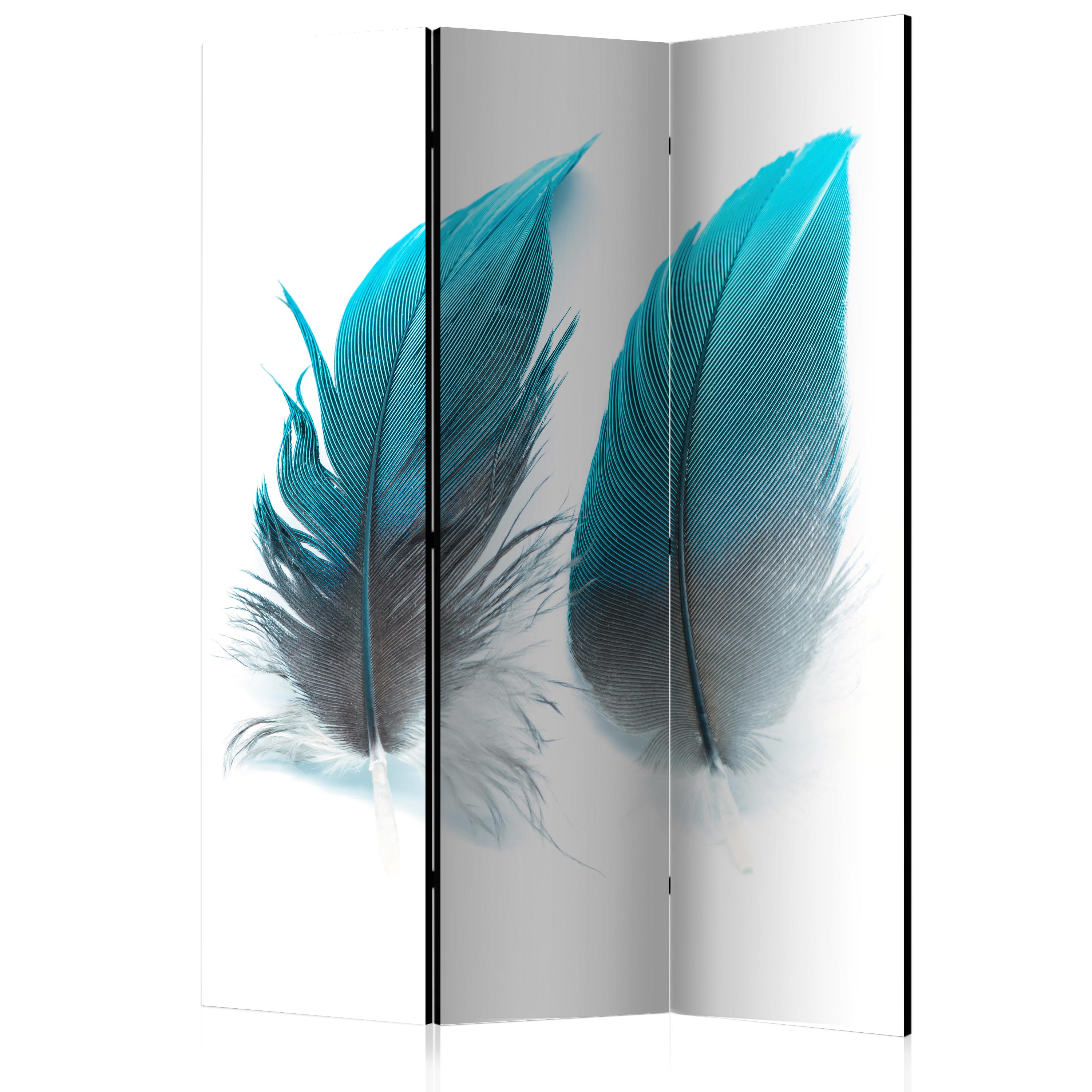 Rumsavdelare Skärmvägg Arkiio Blue Feathers 135x172 cm