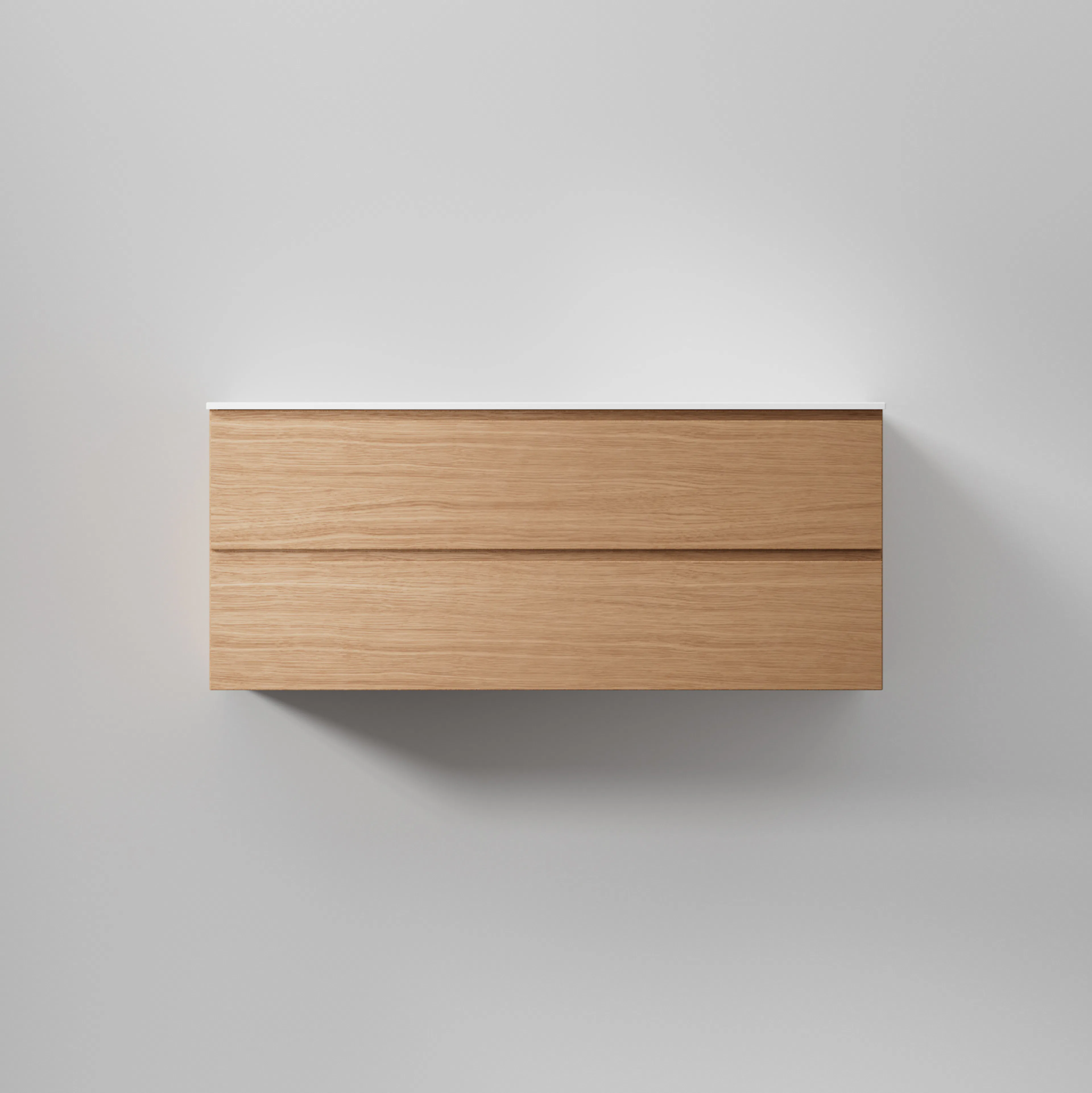 Kommod Core Grip 120 Natural Oak, 2 Lådor Natural Oak, 1200x454x500 mm