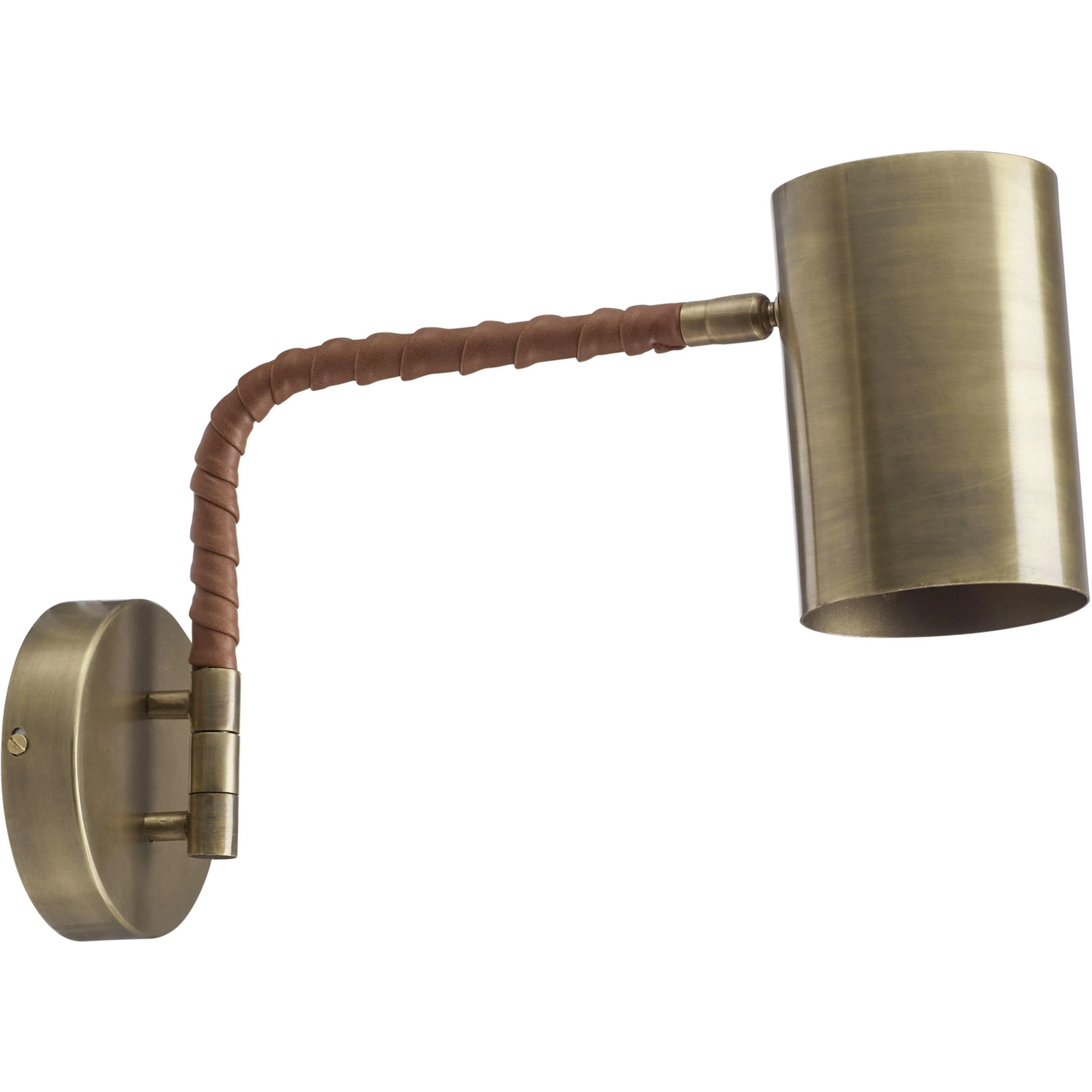 Vägglampa PR Home Nora Komp Antikmässing 25 cm