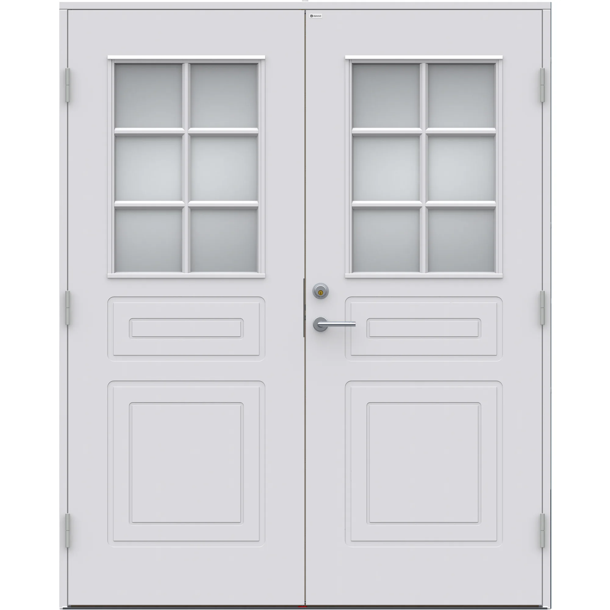 Parytterdörr Astrid Glas 15x20, S 0500-N BxH: 150x200 cm, Klarvit