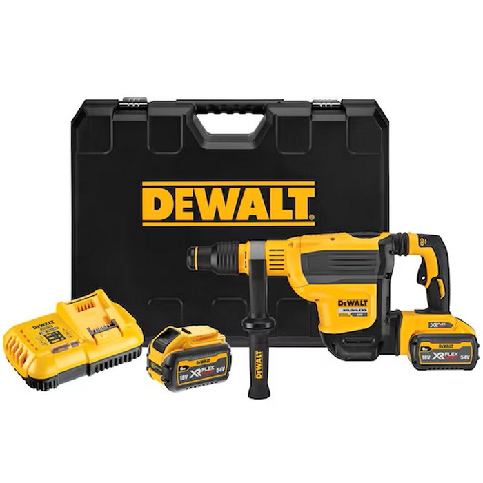 Borrhammare DeWalt DCH614X2 54V XR 6 Kg 2x9 Ah Laddare