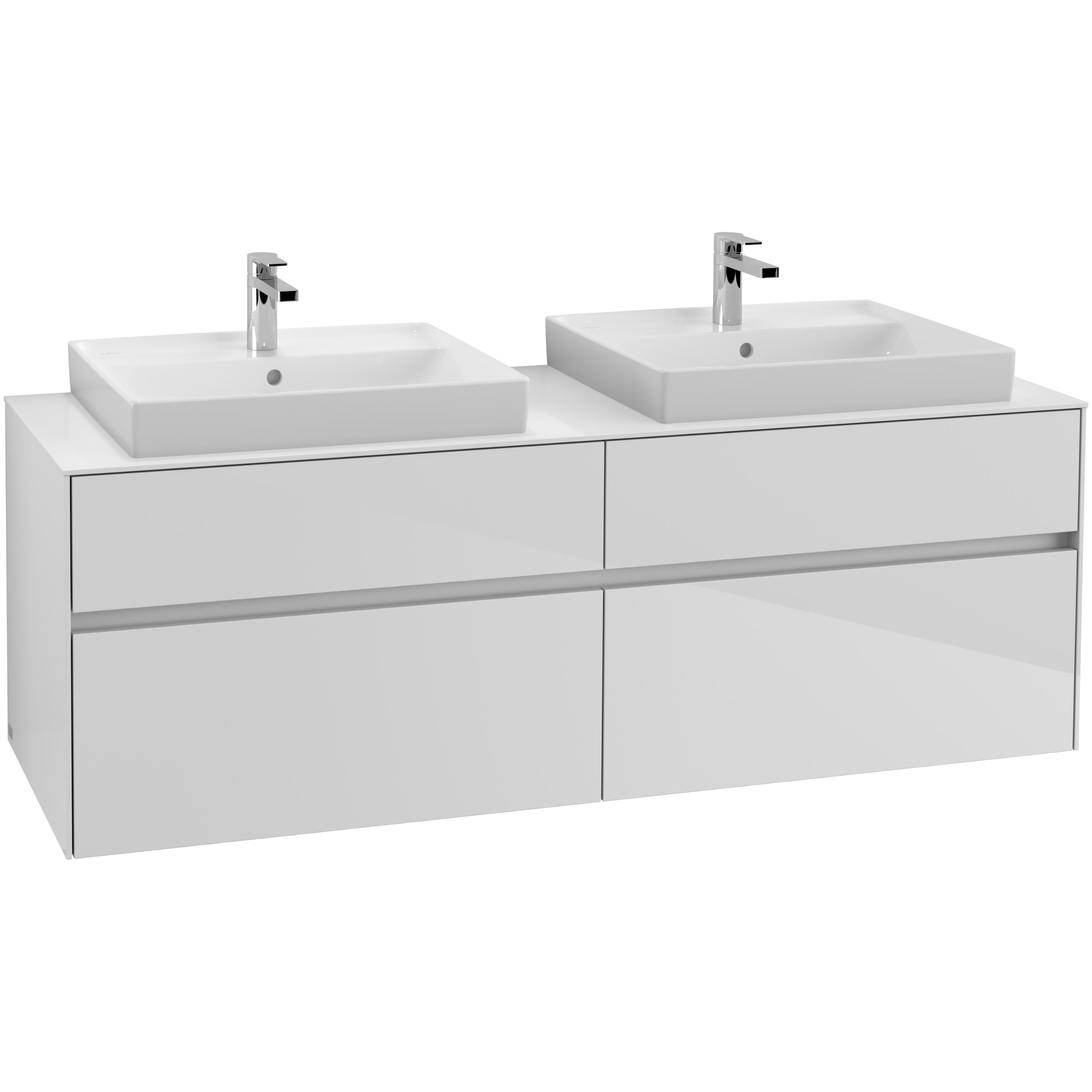 Tvättställsskåp Villeroy & Boch Collaro 160 cm med 4 Lådor för Ovanpåliggande Tvättställ