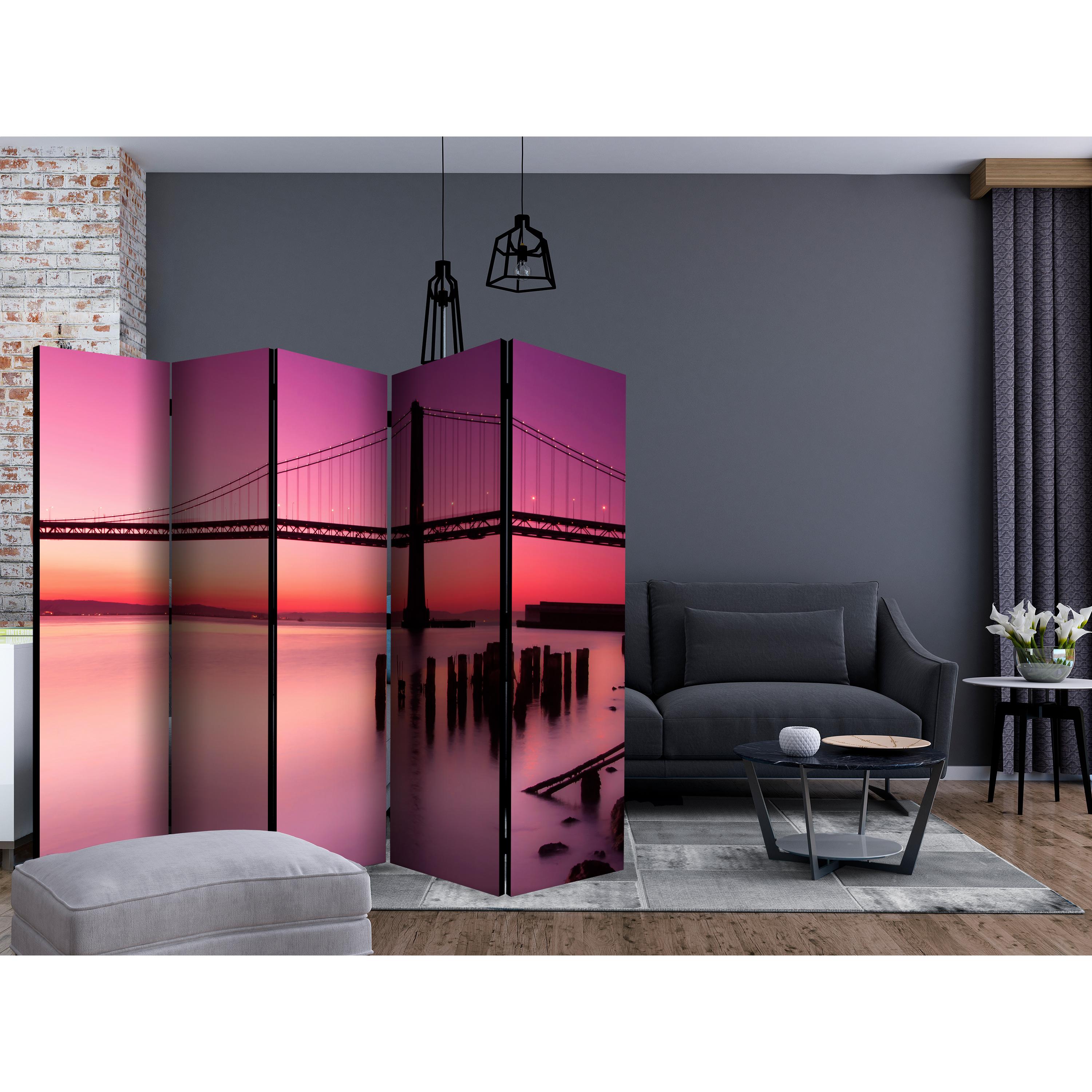 Rumsavdelare Skärmvägg Arkiio Purple Evening II 225x172 cm