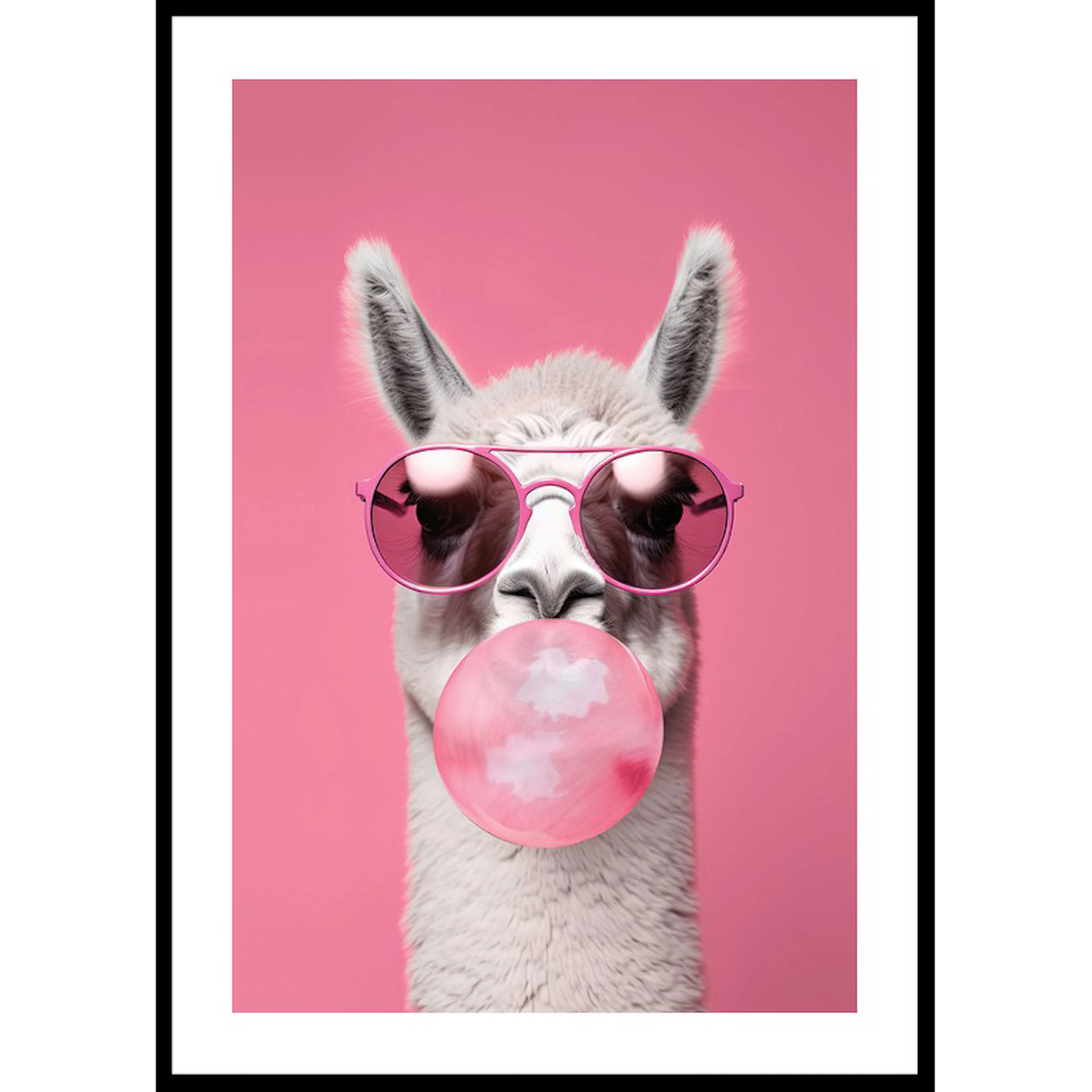 Llama With Bubble Gum 70x100 70x100 cm