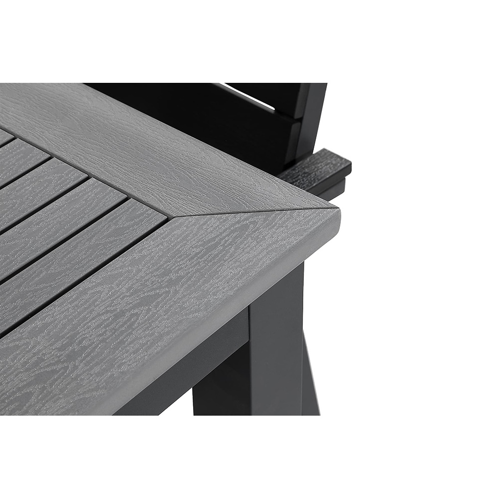 Matgrupp Comfort Garden Monaco 152-210 med 4 Stapelstolar Tunis