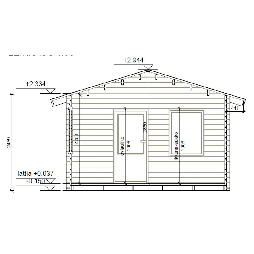 Friggebod LP Garden V-L (16m2)