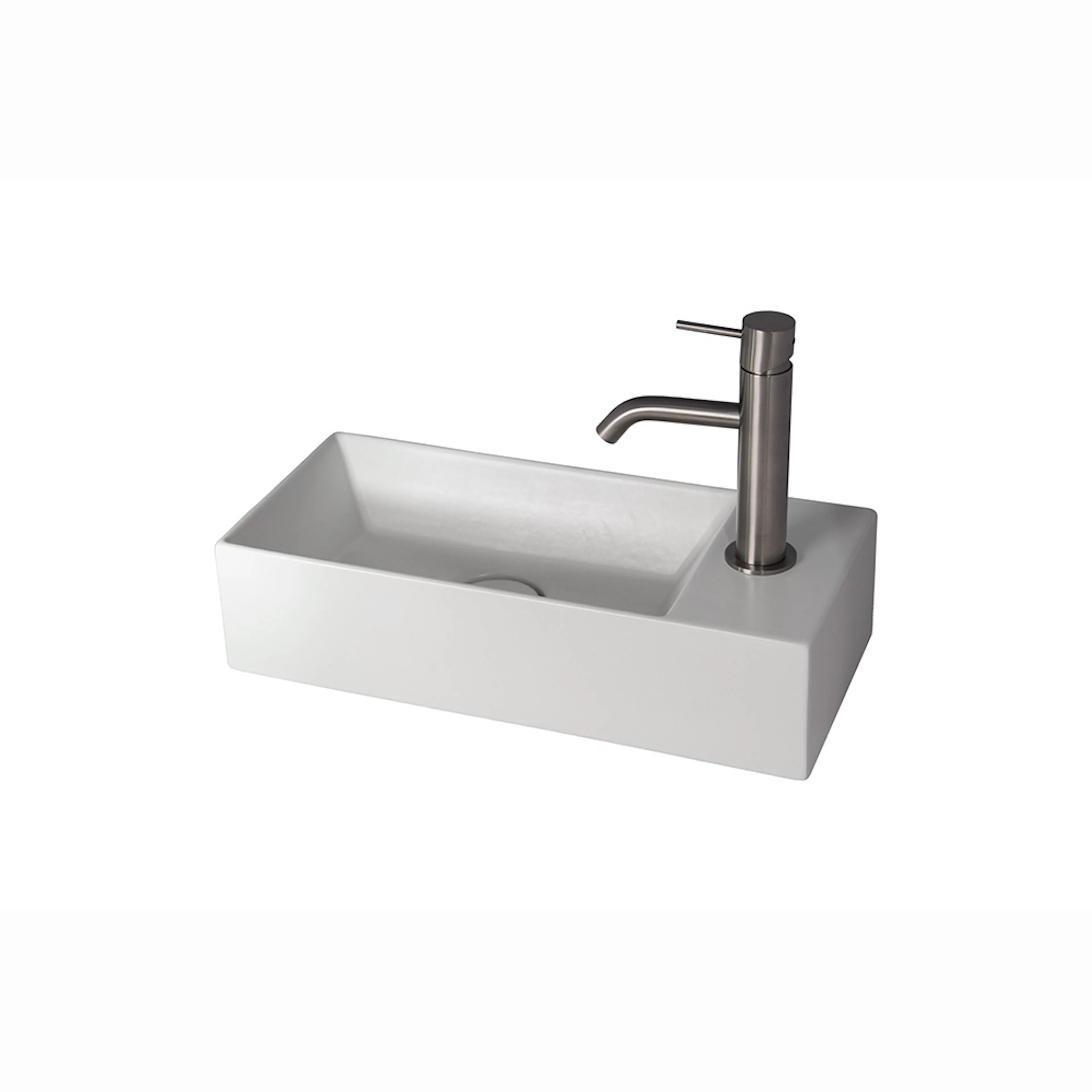 Tvättställ Salina bänk/vägg 450x200 450x200 mm, Vit