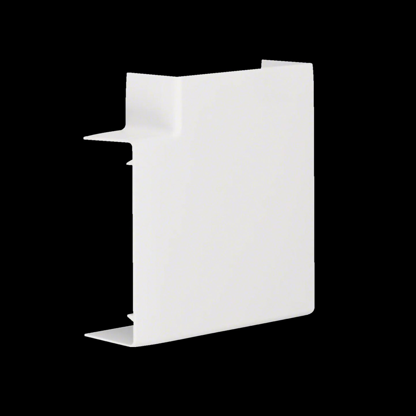 L-Vinkel till Matarkanal Hager Flexibel LF/LFH 40 x 110 mm Halogenfri Vit RAL 9016