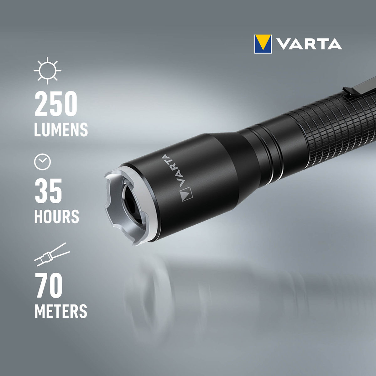 Ficklampa Varta Aluminium Light F20 Pro 250 lm
