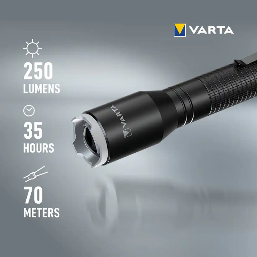 Ficklampa Varta Aluminium Light F20 Pro 250 lm