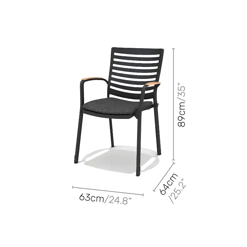 Trädgårdsfåtölj LifestyleGarden Portals carver 4-pack
