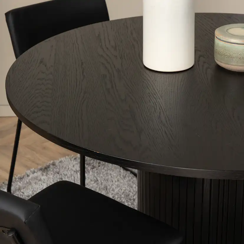 Matgrupp Venture Home Bianca Rund med 4 Kungshamn Stolar