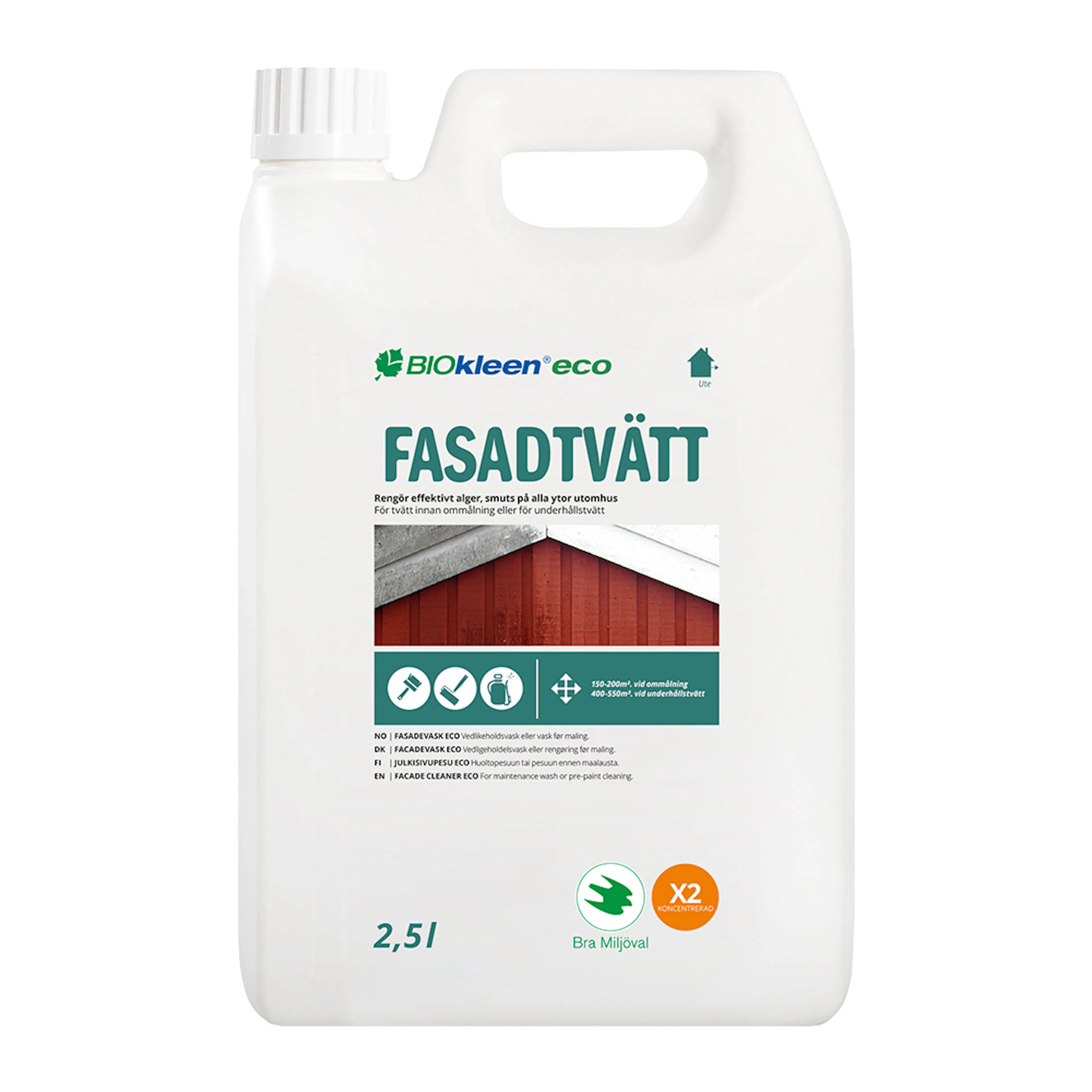 Biokleen Fasadtvätt ECO - 2,5L Volym: 2,5L