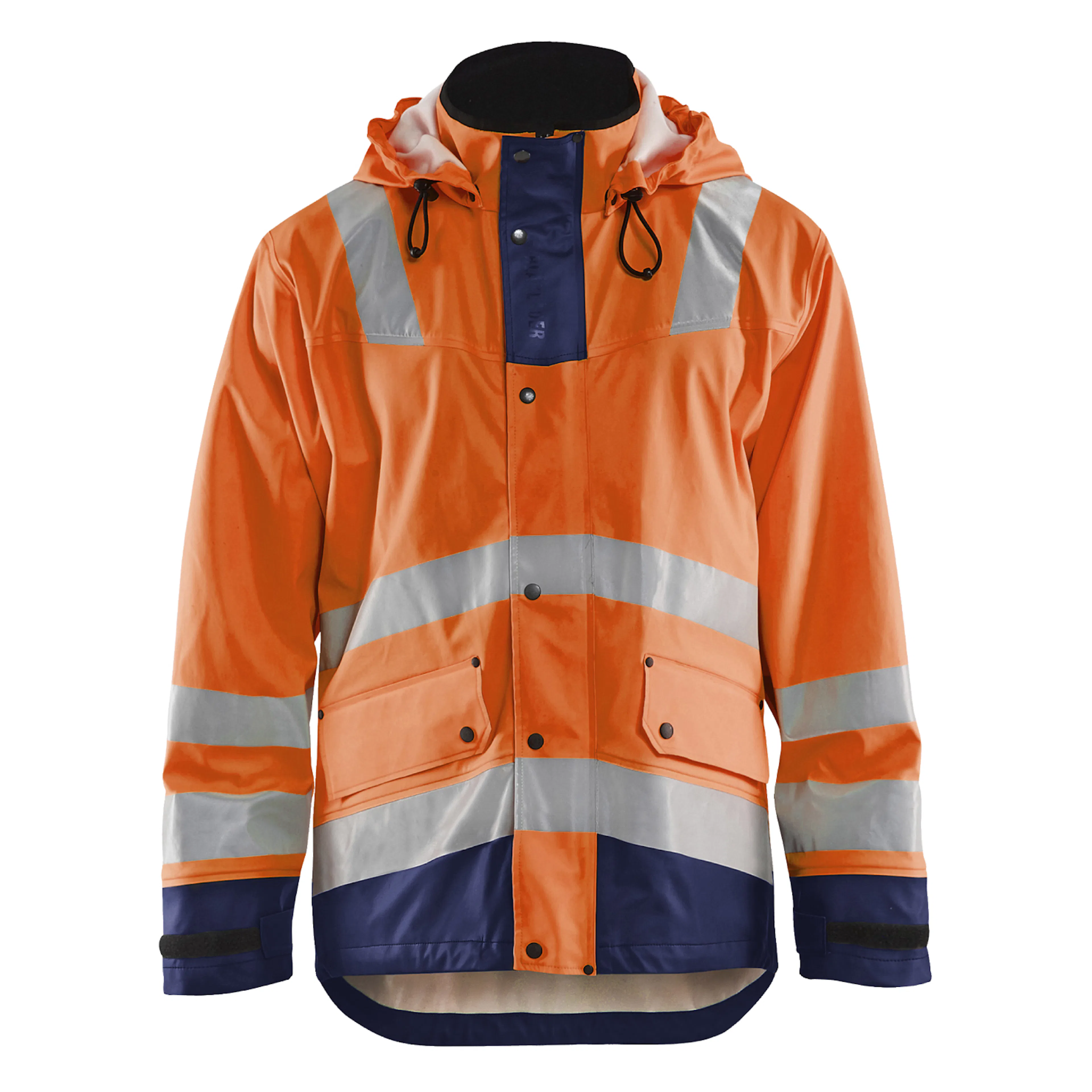 Orange/Marinblå