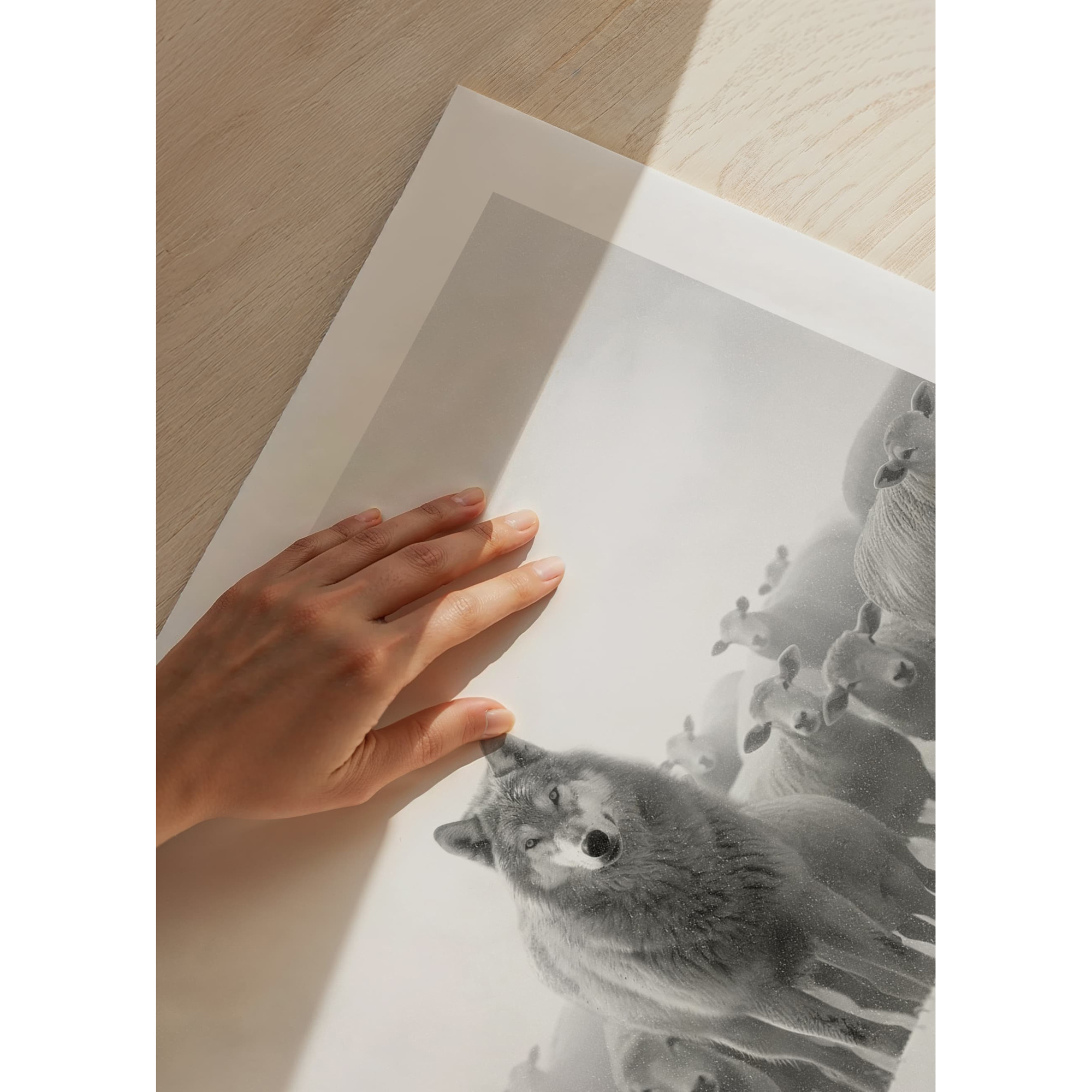 Poster Gallerix Wolf Among Sheep
