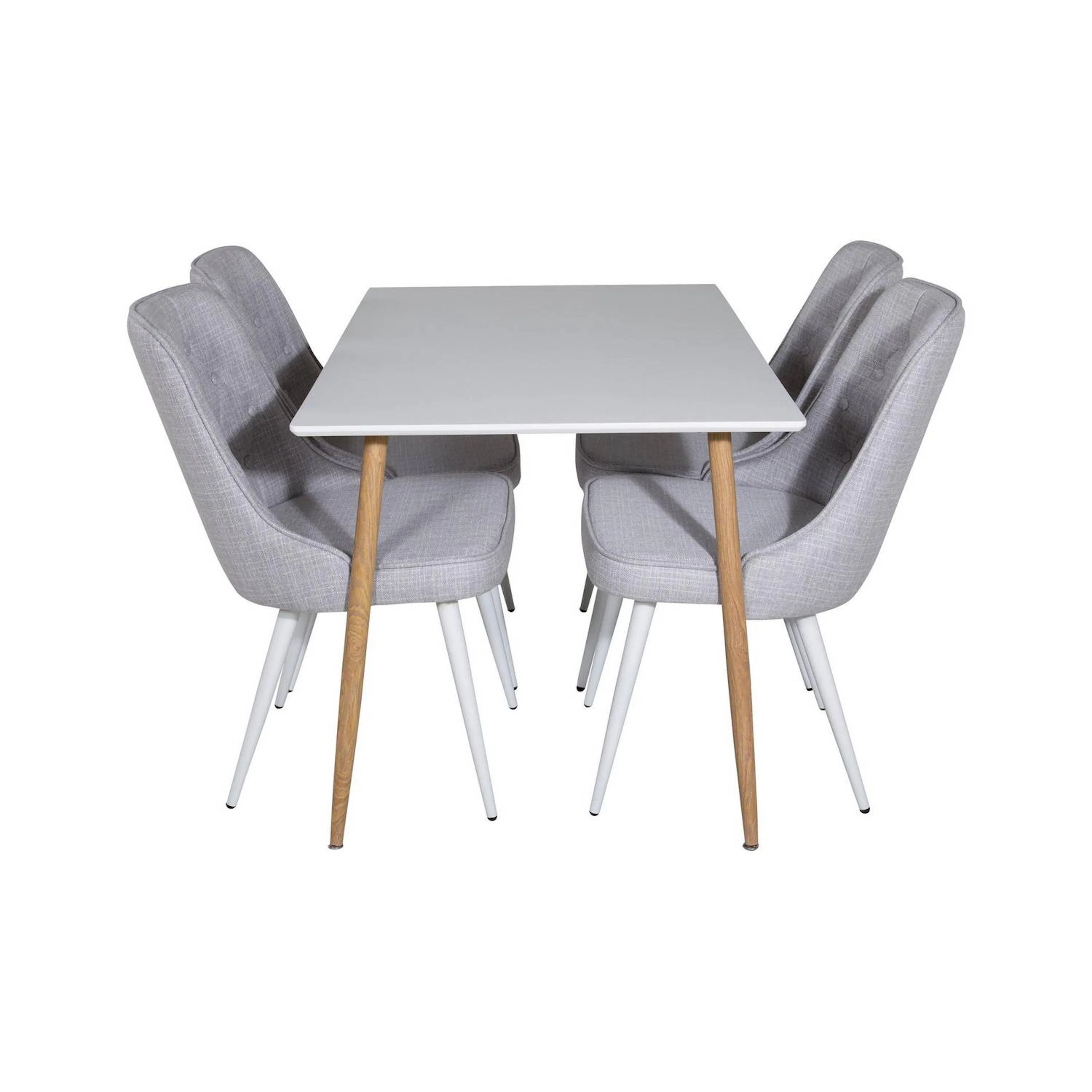 Matgrupp Basic Home Pontus Rektangulärt Matbord 120 cm med 4 Valera Matstol
