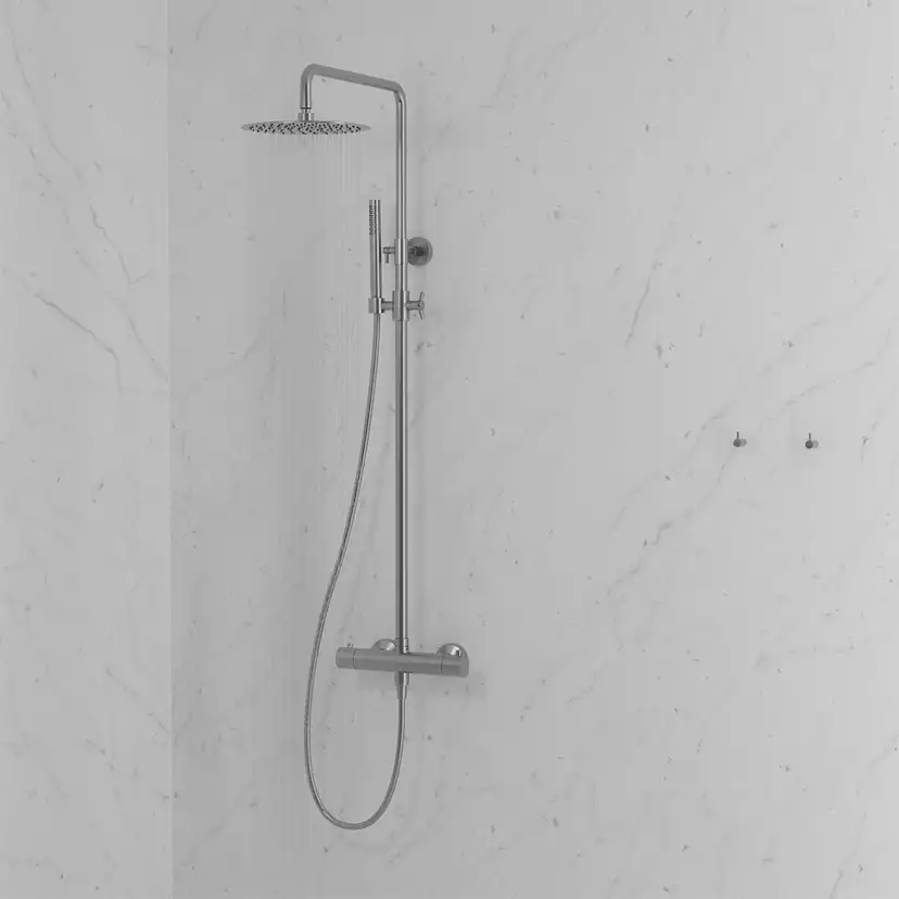 Takduschset Scandtap Steel Pleasure 2 Stål Rostfritt Stål