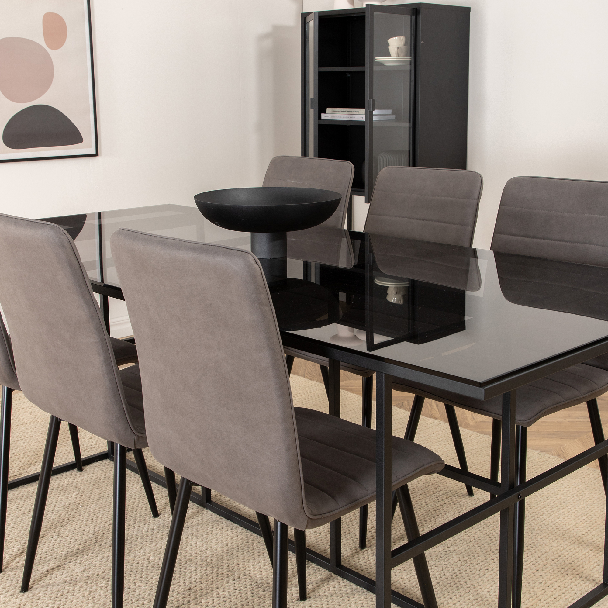 Matgrupp Venture Home Lund med 6 Walerina Stolar
