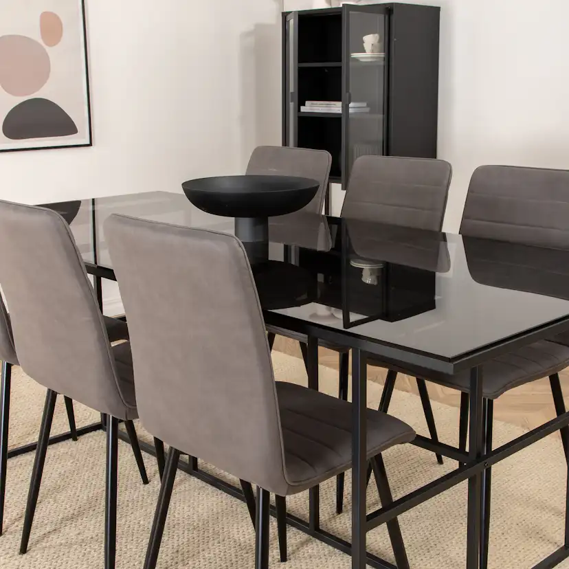 Matgrupp Venture Home Lund med 6 Walerina Stolar