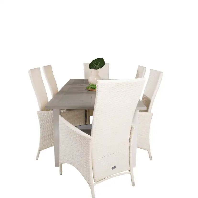 Matgrupp Venture Home Aleyna 152/210 med 6 Pishi Matstolar