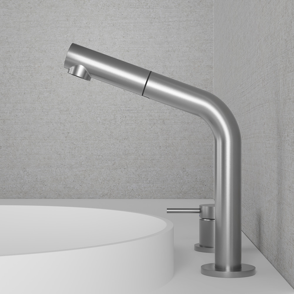 Tvättställsblandare Scandtap Steel Harmonized B2P