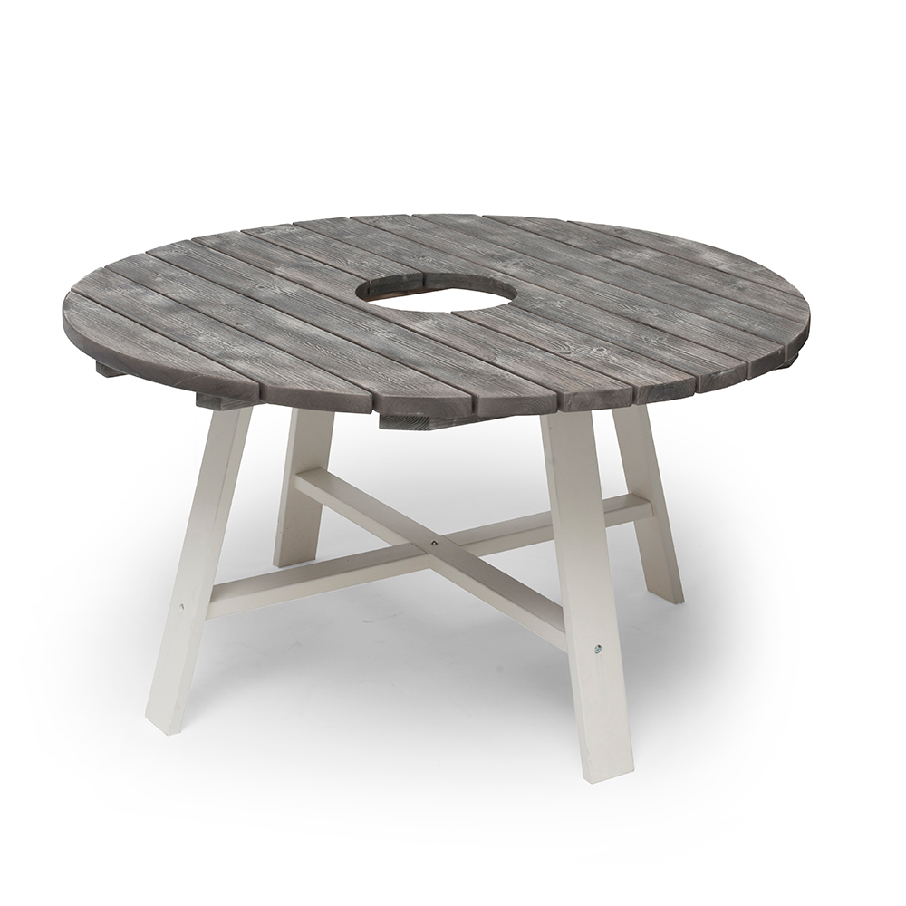 Utebord Hillerstorp Shabby Chic Ø 138 cm med Zinkspann