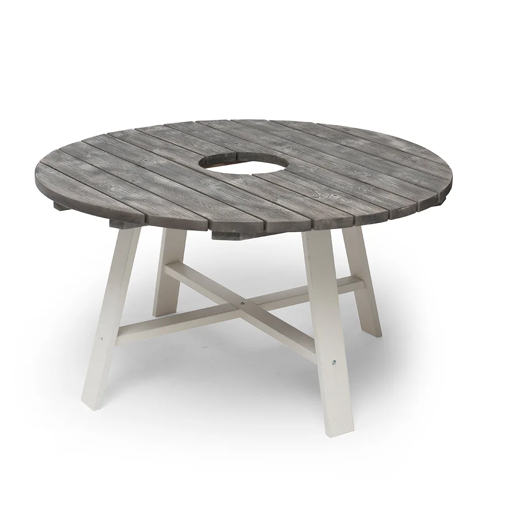 Utebord Hillerstorp Shabby Chic Ø 138 cm med Zinkspann