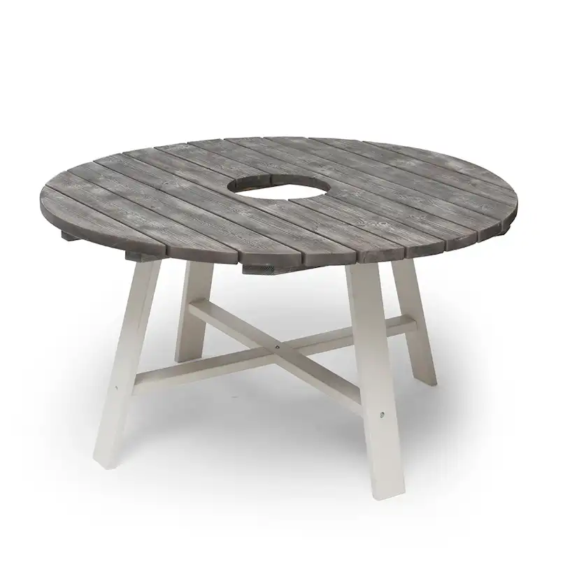 Utebord Hillerstorp Shabby Chic Ø 138 cm med Zinkspann