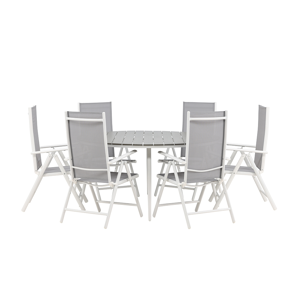 Matgrupp Venture Home Break Ø150 cm med 6 Break Stolar