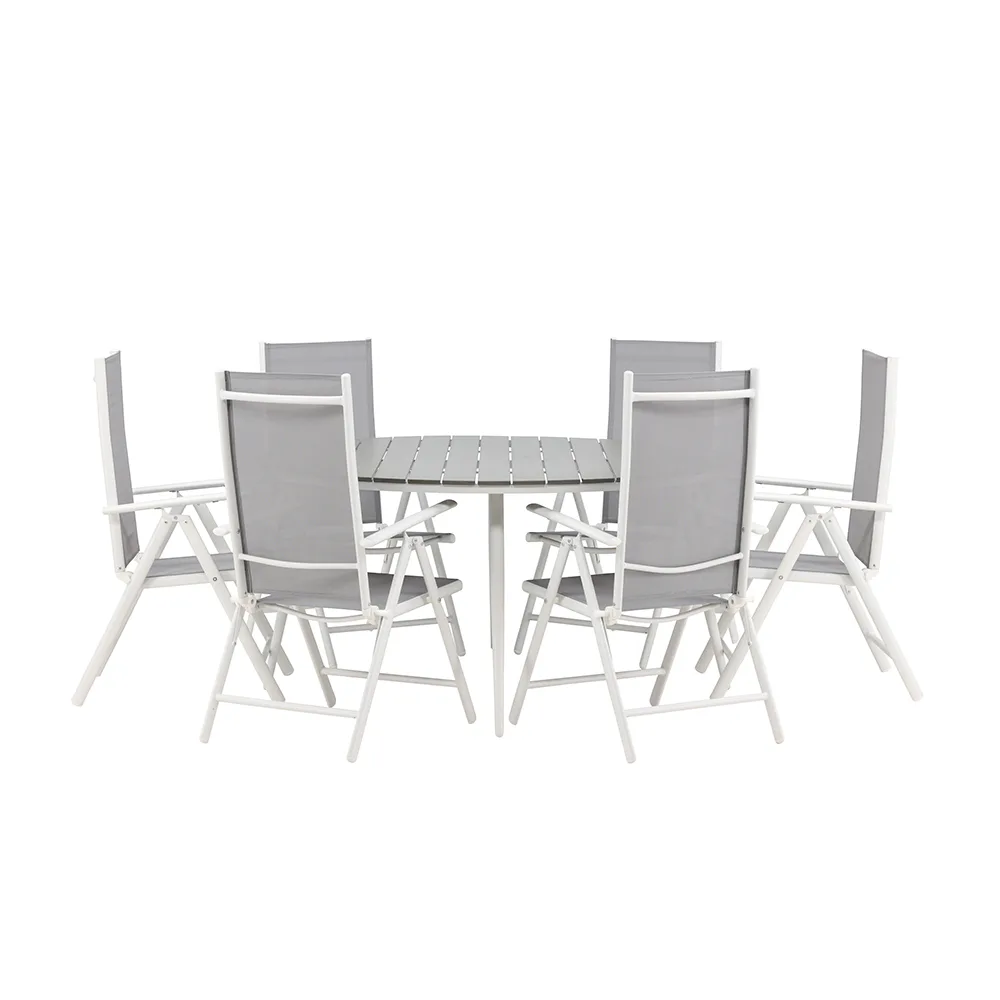 Matgrupp Venture Home Break Ø150 cm med 6 Break Stolar