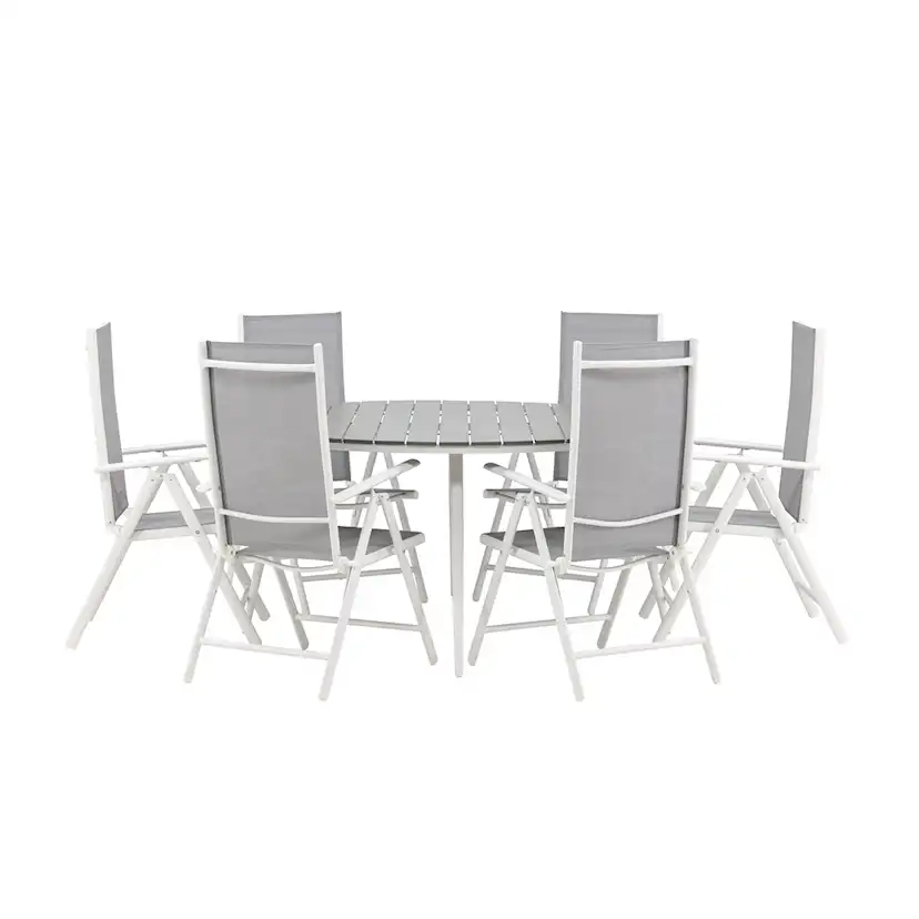 Matgrupp Venture Home Break Ø150 cm med 6 Break Stolar
