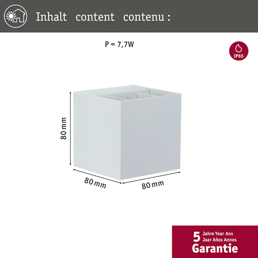 Fasadbelysning Paulmann Cybo LED IP65 230V