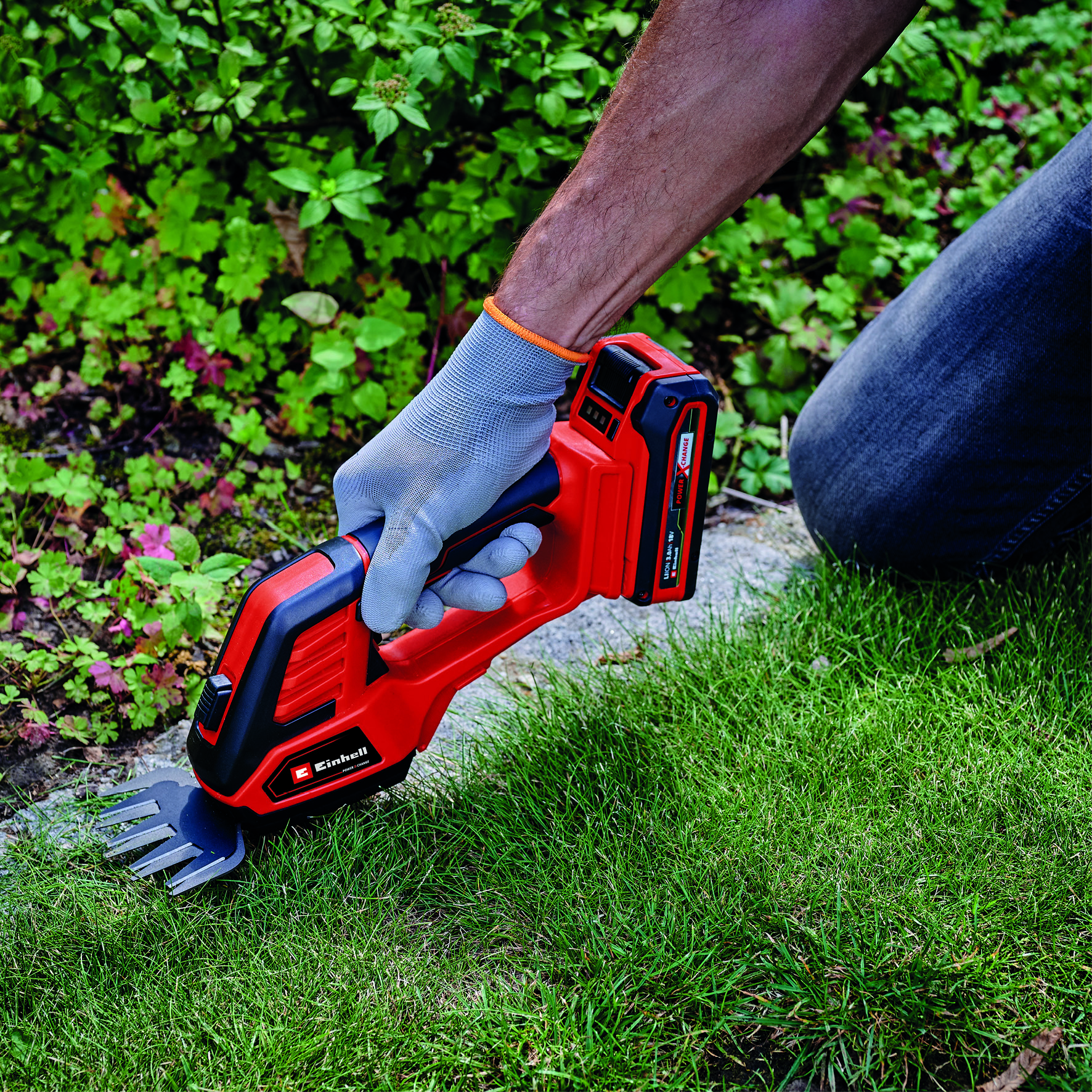 Grässax Einhell GE-CG 18/100 Li Utan Batteri & Laddare