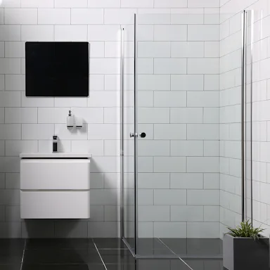Duschhörna Bathlife Mångsidig Rak Dörr + Rak Dörr