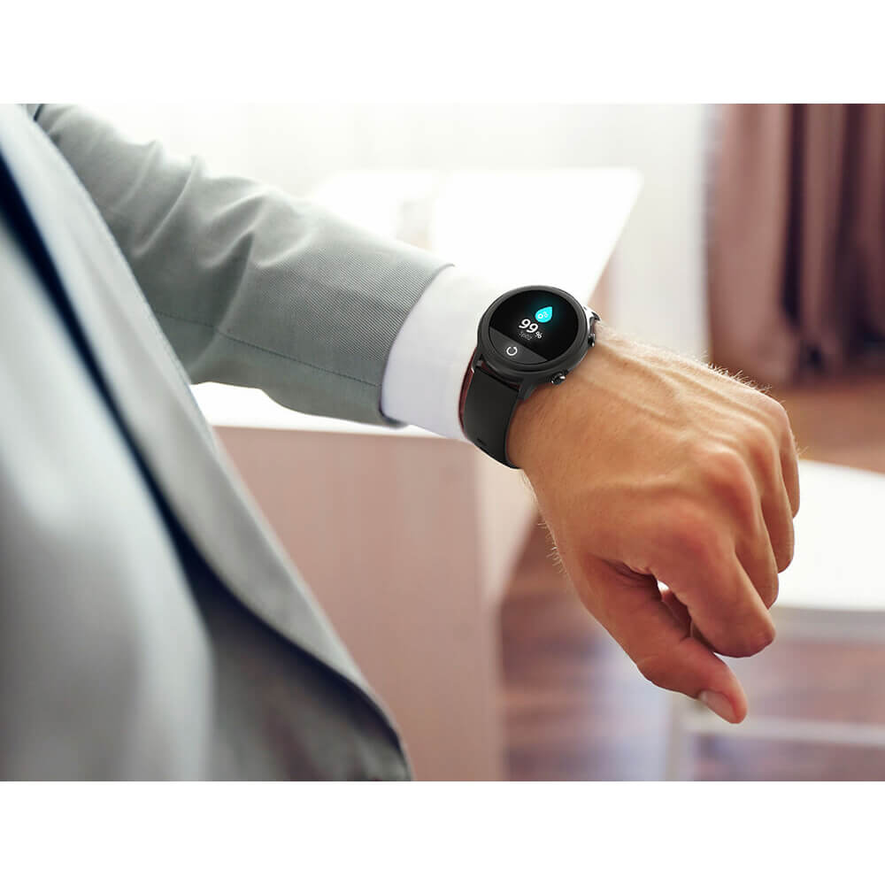 Smartwatch Hama Fit Watch 6910 Svart Löparklocka med Pulsmätare