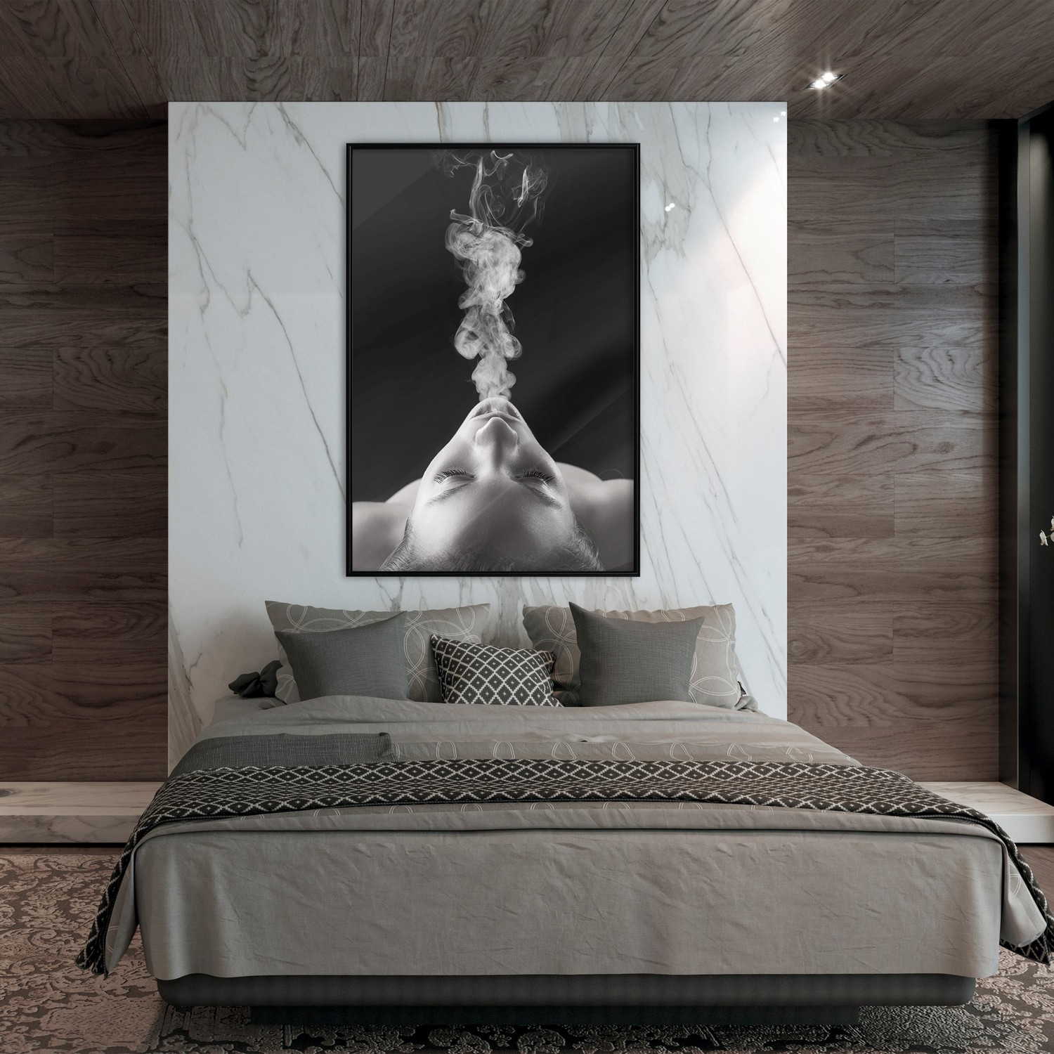 Poster Artgeist Affisch Smoke Cloud