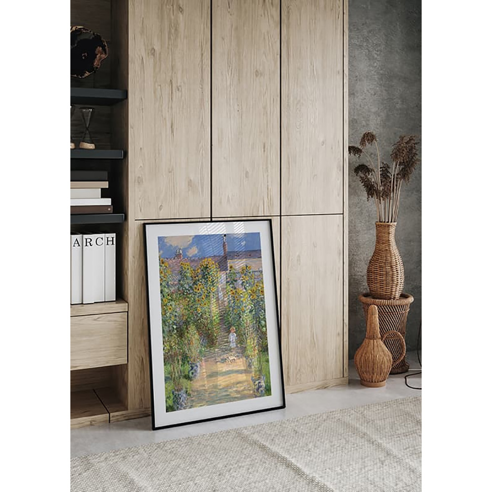 Poster Gallerix The Artist's Garden at Vétheuil By Claude Monet