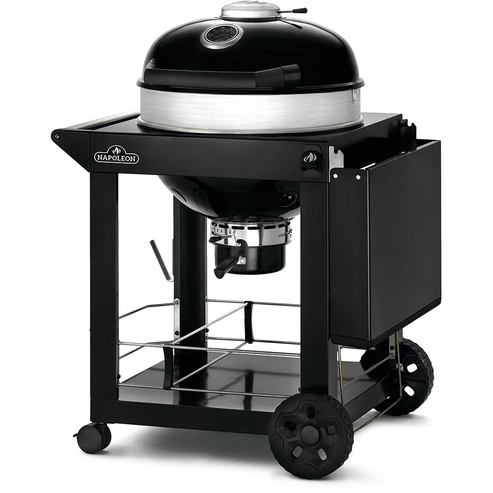 Kolgrill Napoleon PRO22K-C-3 Svart Klotgrill med Gjutjärnsgaller & Integrerad Termometer