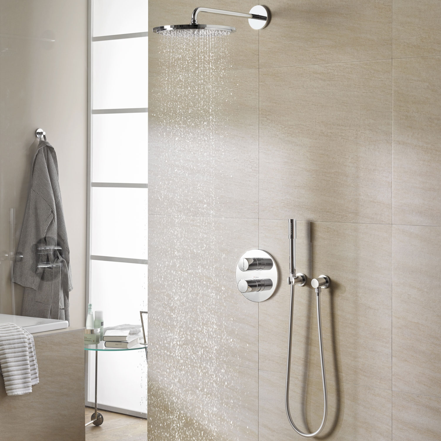 Takduschset Grohe Grohtherm 3000 Cosmopolitan 34630 för Inbyggnad