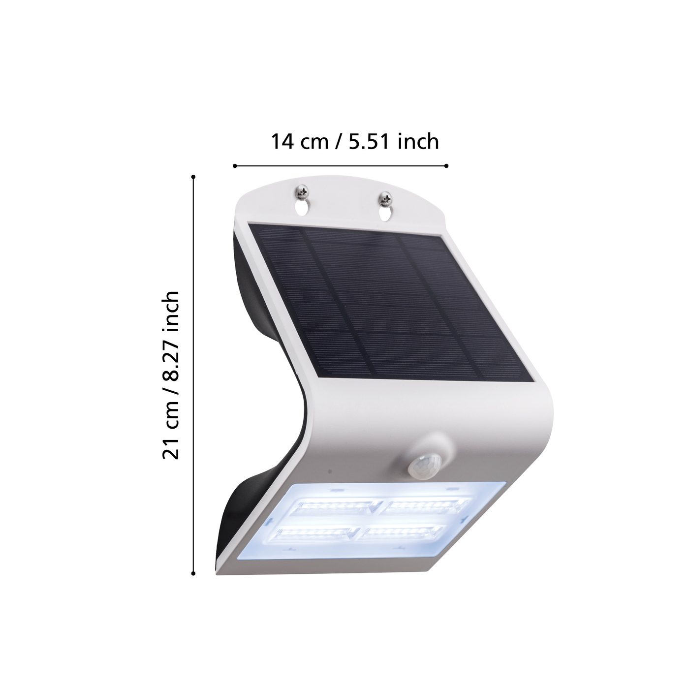 Vägglampa Utebelysning Eglo Lamozzo med Sensor Vit Transparent