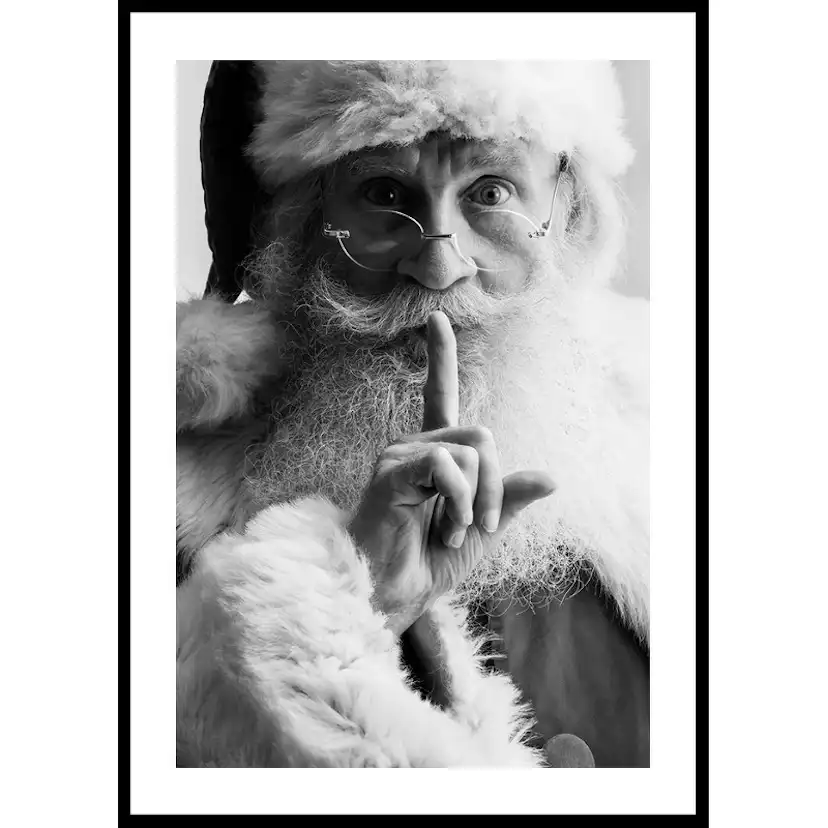 Santa Be Quiet B&W 50x70 50x70 cm