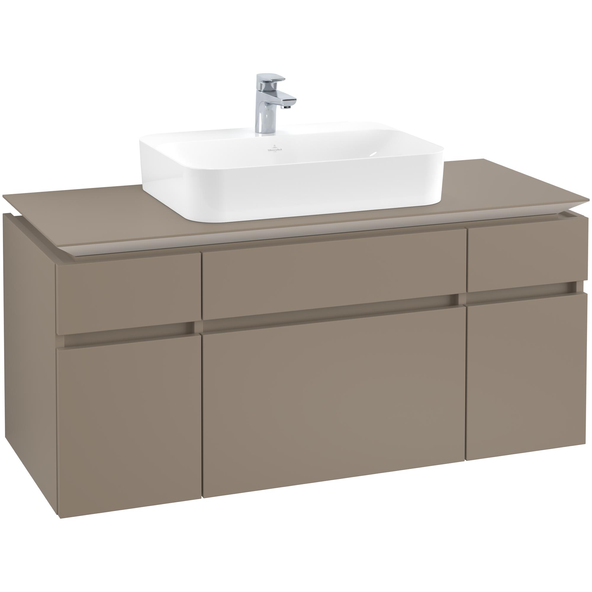 Tvättställsskåp Villeroy & Boch Legato med 5 Lådor för Ytmonterat Tvättställ från Finion & Memento