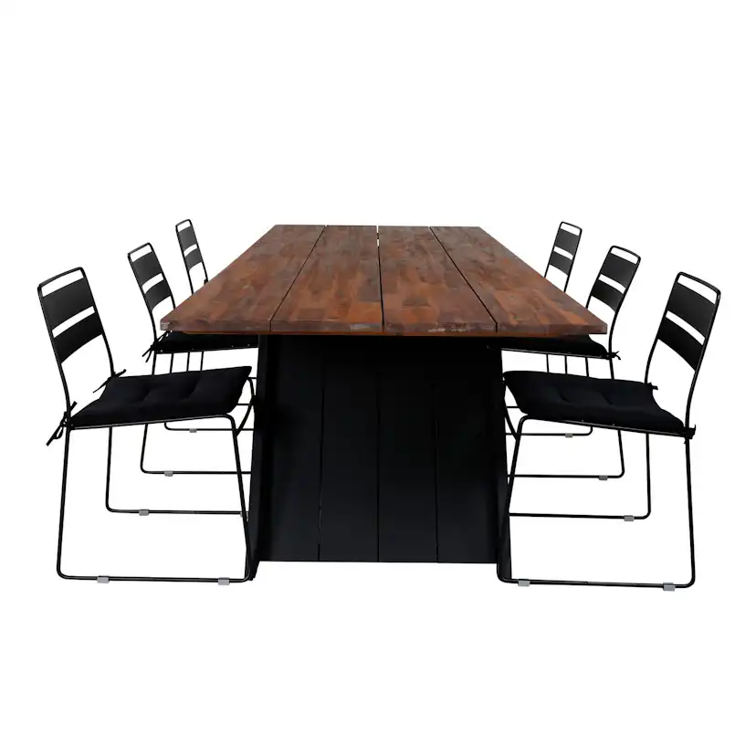 Matgrupp Venture Home Doni med 6 Legi Matstolar