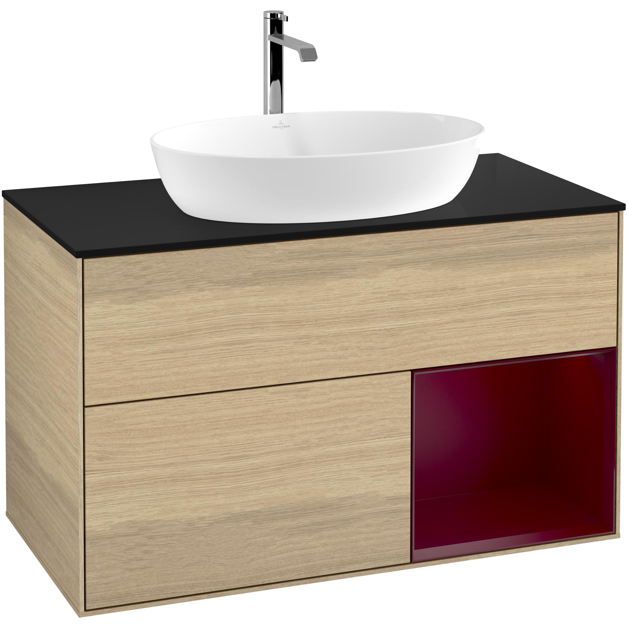 Tvättställsskåp Villeroy & Boch Finion med 2 Lådor Hylla och Bänkskiva för Fristående Tvättställ från Artis & Collaro