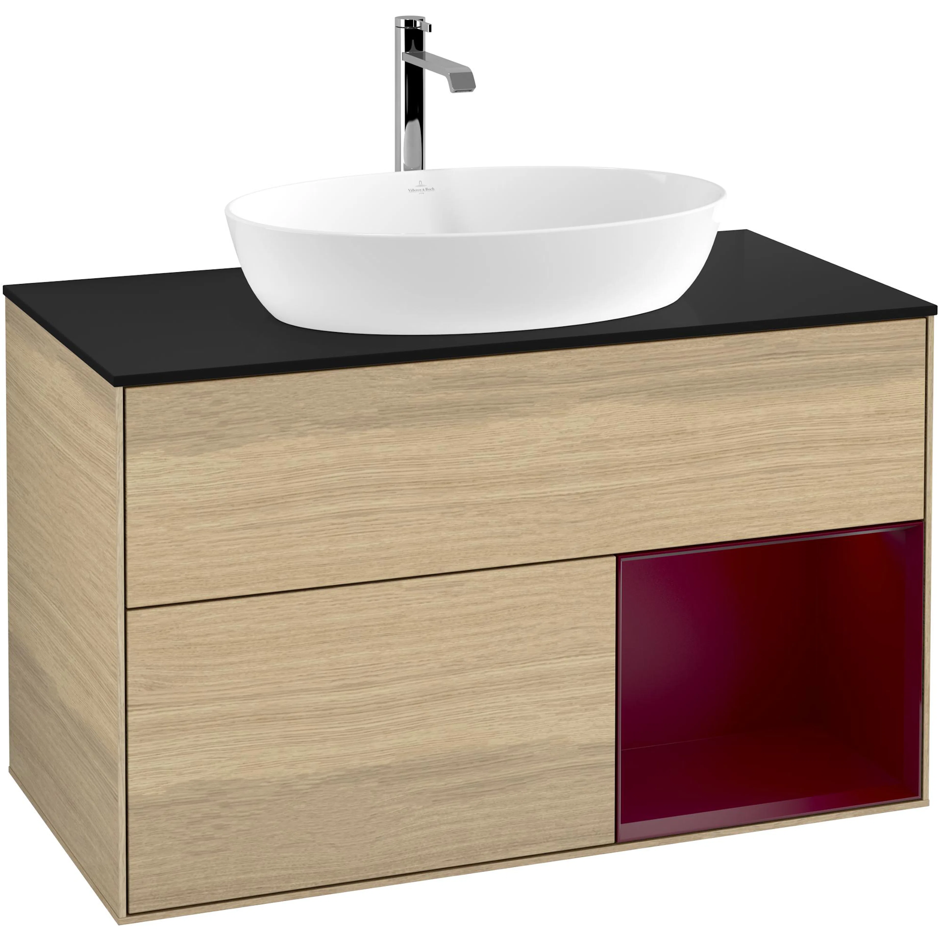 Tvättställsskåp Villeroy & Boch Finion med 2 Lådor Hylla och Bänkskiva för Fristående Tvättställ från Artis & Collaro