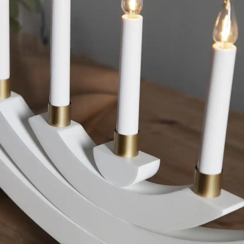Ljusmanschett7pAccessorize Guld