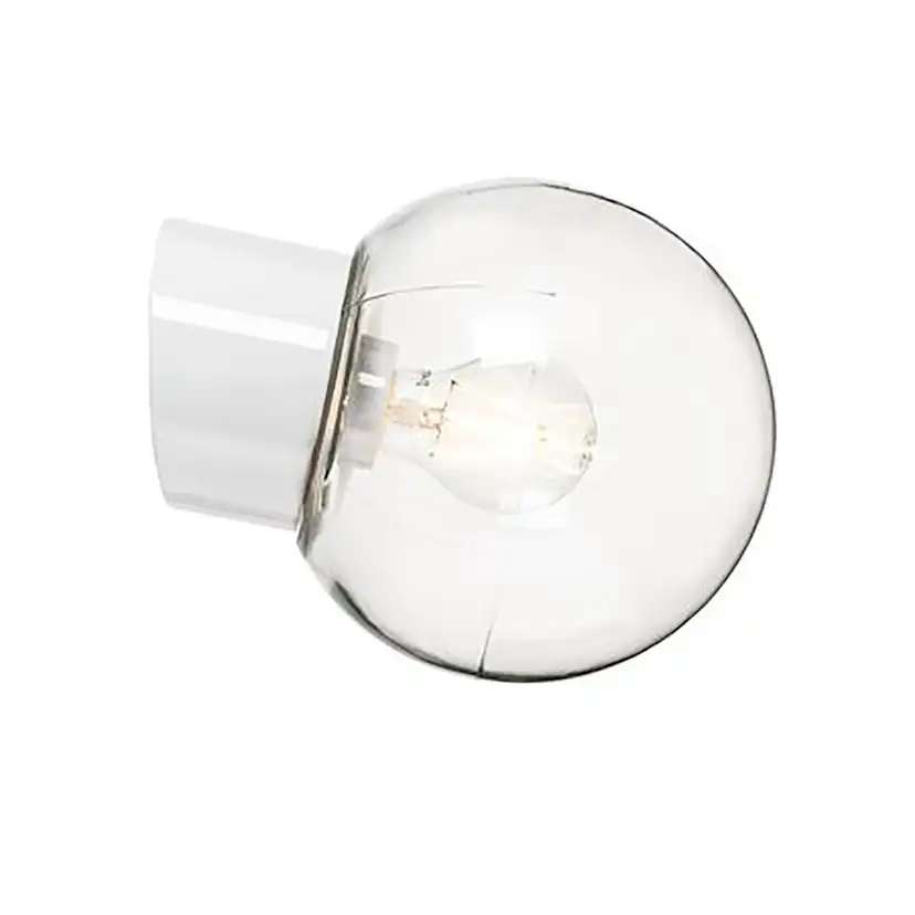 Vägglampa Ifö Electric Classic Glob Klar Sned IP54