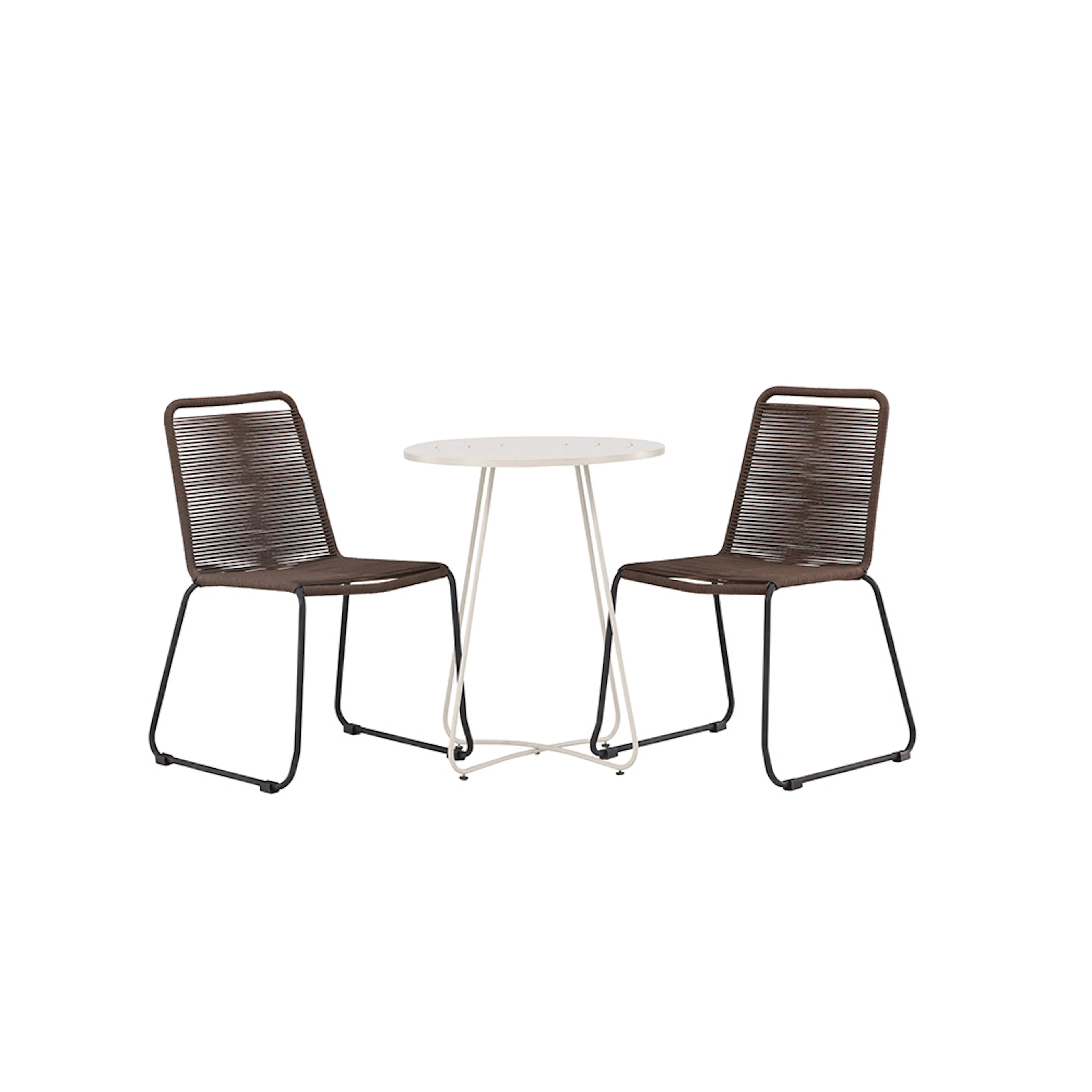 Cafégrupp Venture Home Bacong Bord med 2 Lindos Stolar