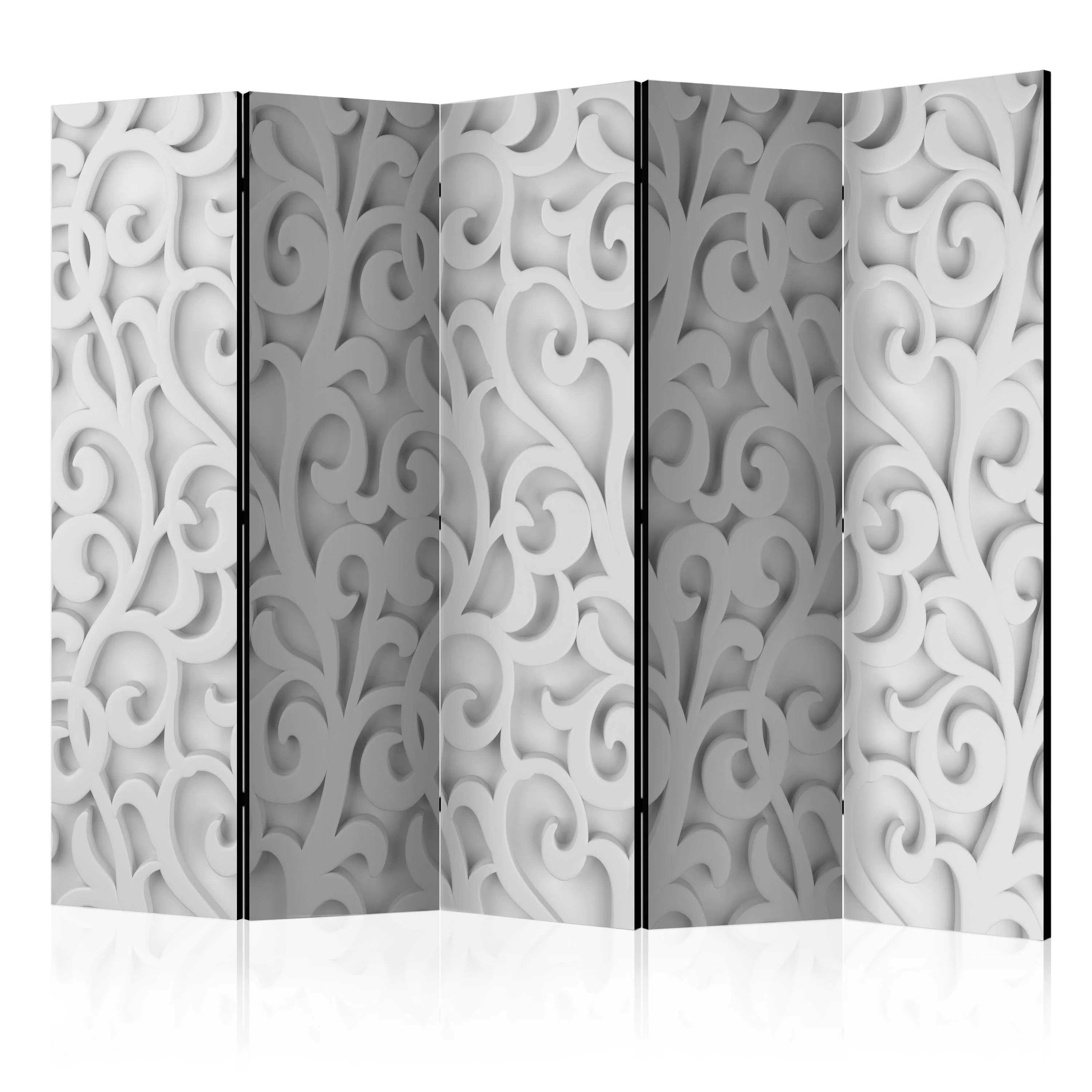 Rumsavdelare Skärmvägg Arkiio White Ornament II 225x172 cm